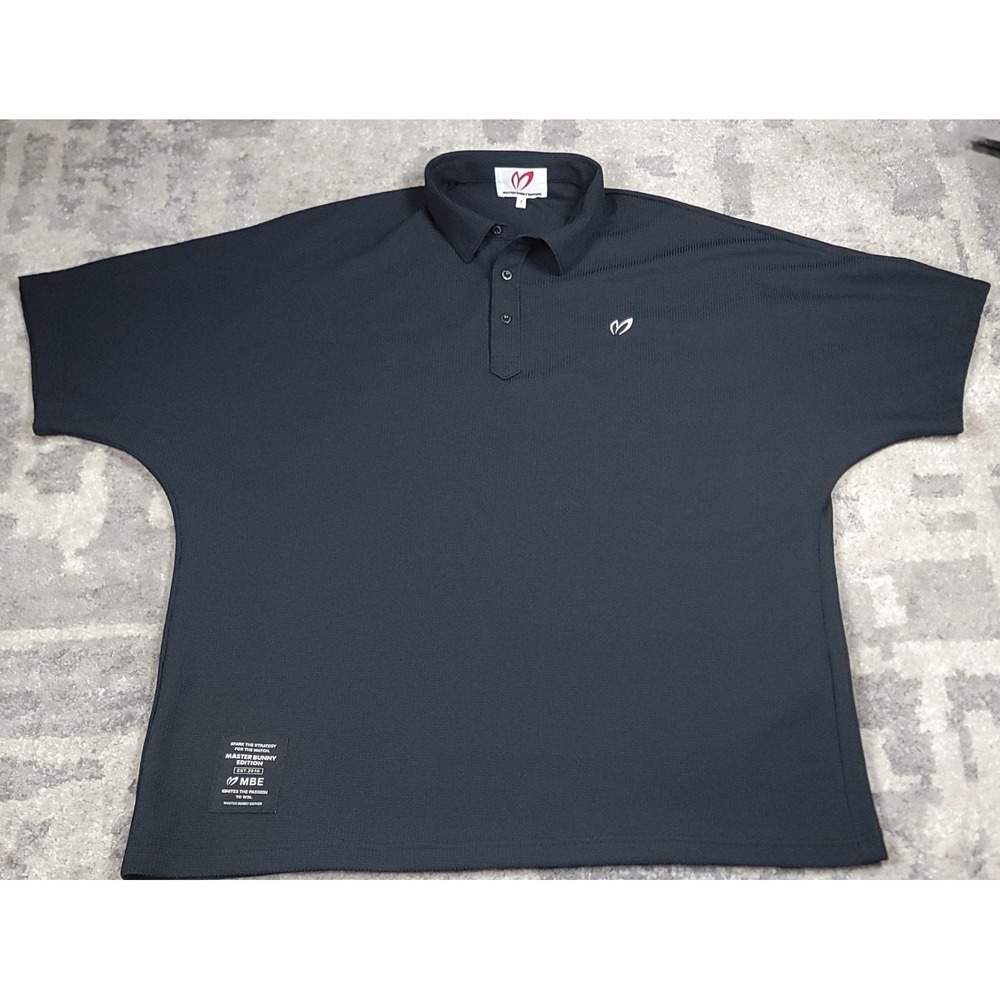 RARE Master Bunny Edition Women's Black 2 Piece Golf Polo Shirt Sz 7 - See Pics